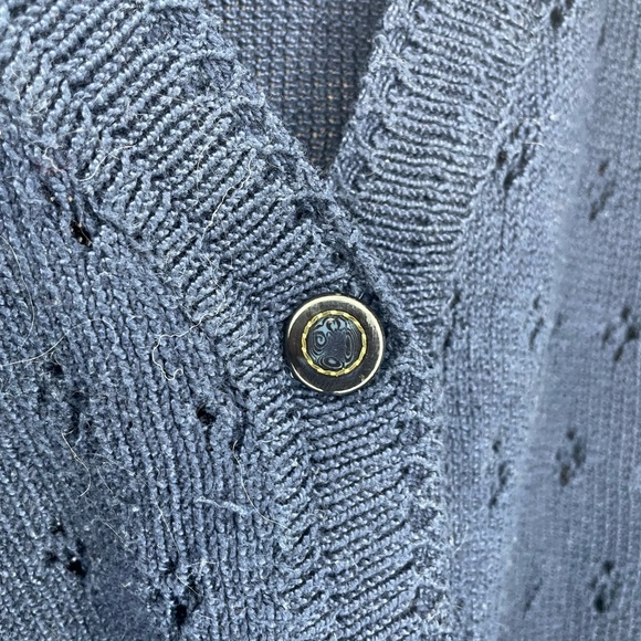 Navy Vintage Cardigan - Picture 2 of 2